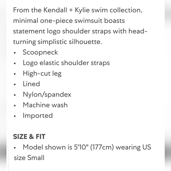 Kendall+Kylie Logo Band Swimsuit - Picture 9 of 9